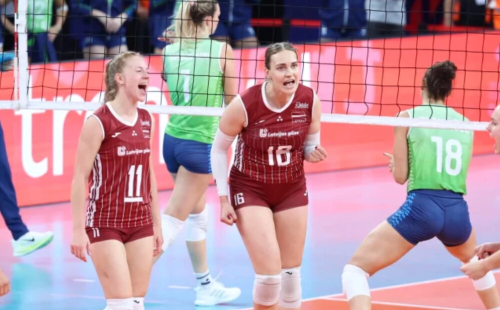 Latvijas volejbolistes Eiropas čempionātu noslēdz 20. vietā