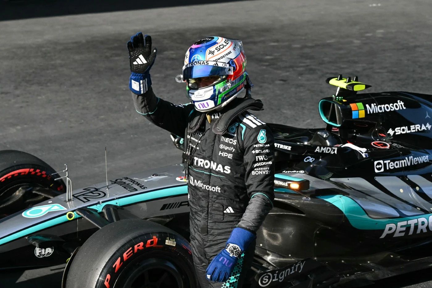 F1 pilots Antonelli Madridē izcīna astoto uzvaru sezona