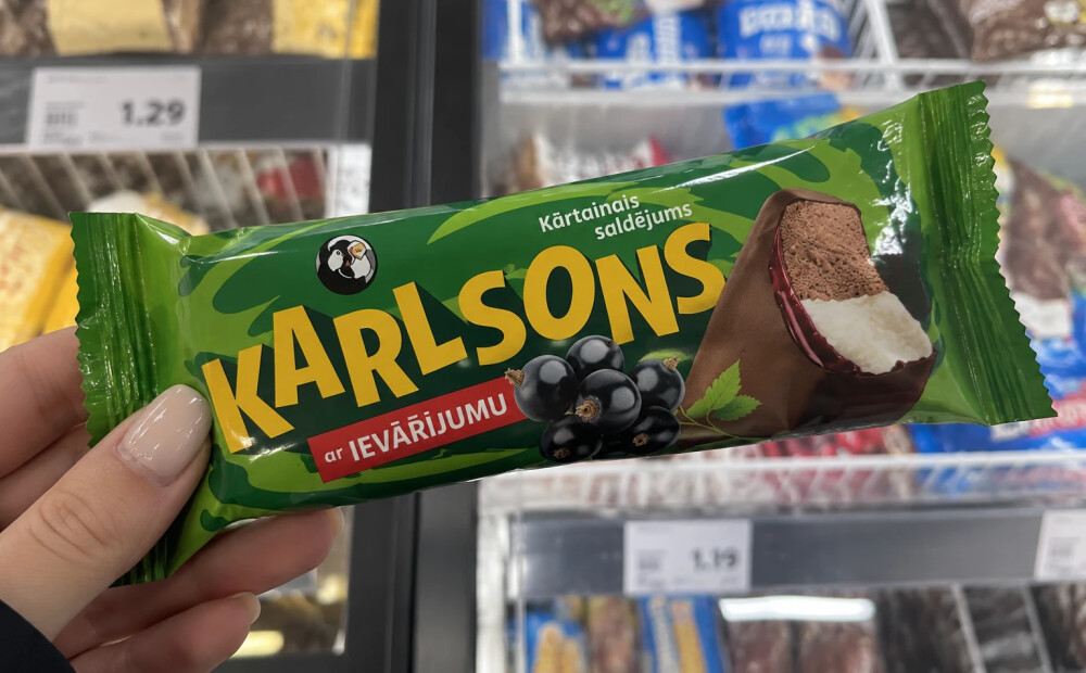 Iedzīvotāja pārsteigums par saldējuma “Karlsons” sastāvu