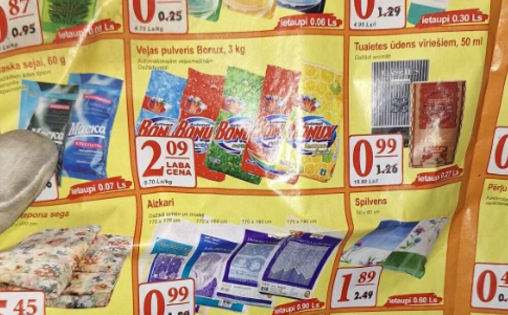 Vecs veikala buklets atklāj apbrīnojamas pārtikas cenas Latvijā