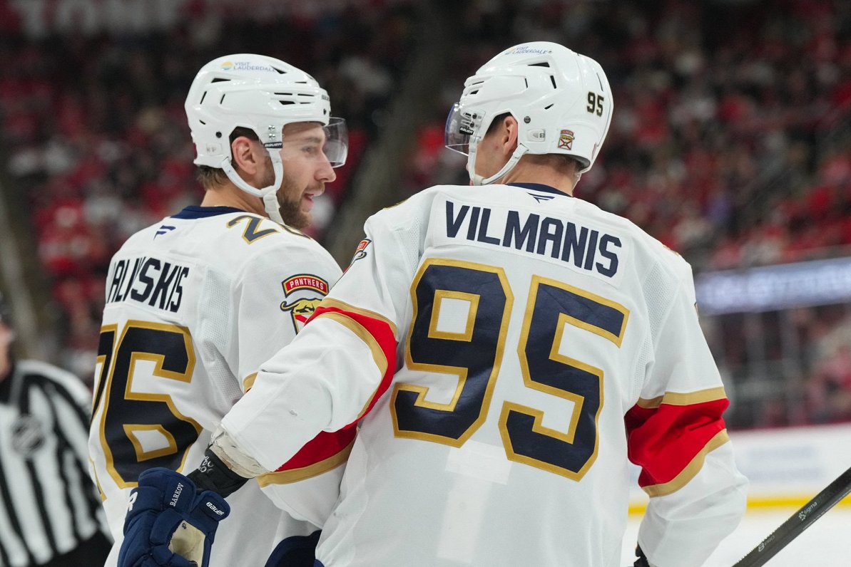 Vilmanim pirmais punktu gūšana NHL sezonā